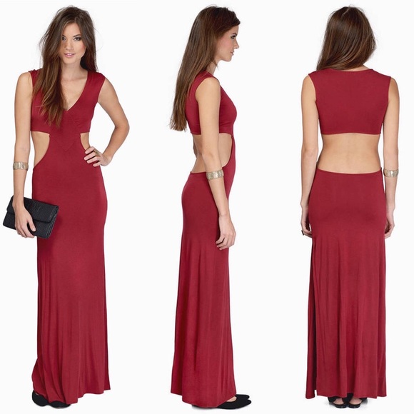 Tobi formal maxi dress with cutouts & open back - Picture 2 of 6